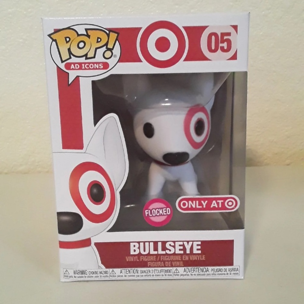 Target Bullseye Flocked Funko Pop